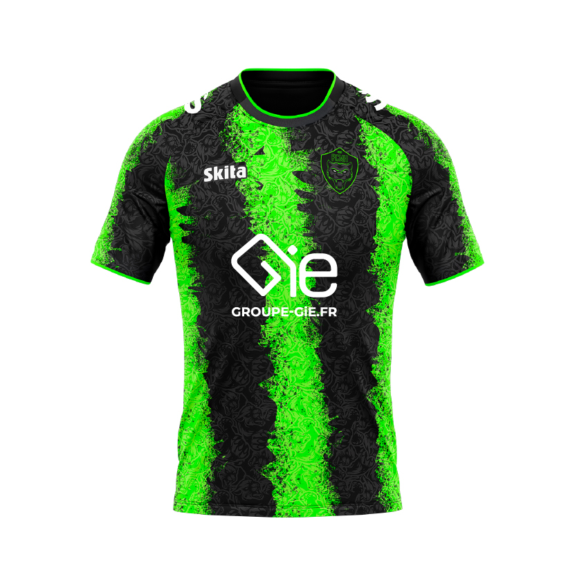 Maillot VERT-NOIR FCMH - PR&Eacute;COMMANDE